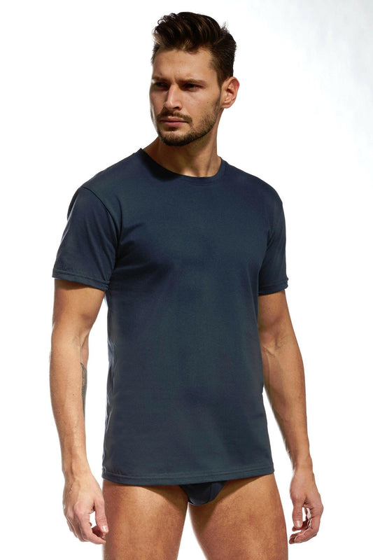 Camiseta de hombre 100% algodón con cuello redondo y manga corta - 202N - Auténtica