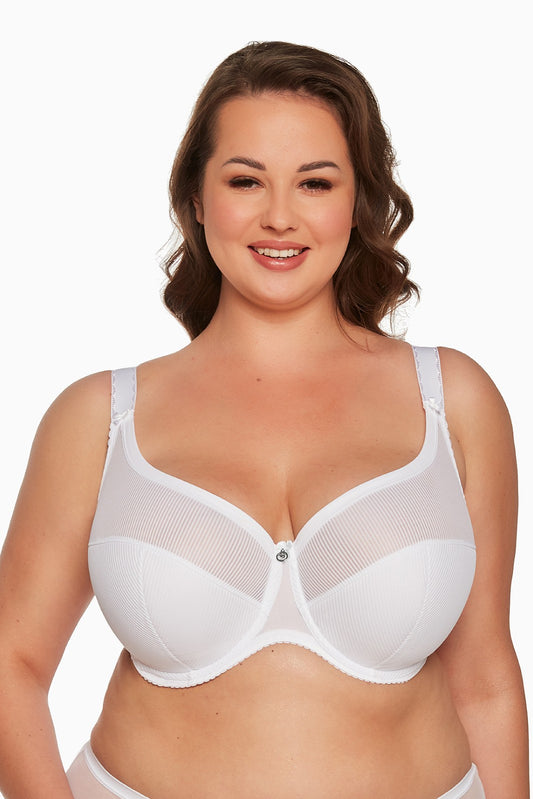 Semi-soft underwired bra - BS 1058 Sonia White