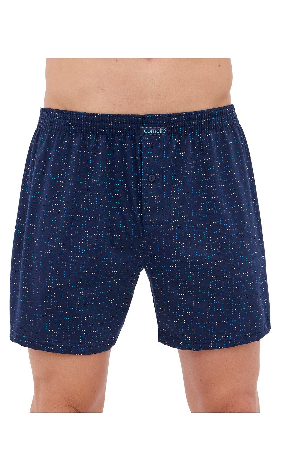 Boxer uomo ampio con bottoni 100% cotone - CLASSIC COMFORT - 285.