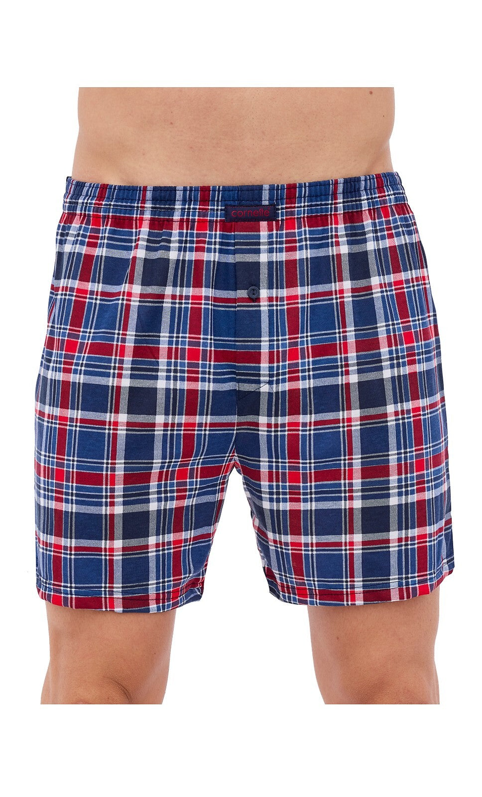 Boxer uomo ampio con bottoni 100% cotone - CLASSIC COMFORT - 298.