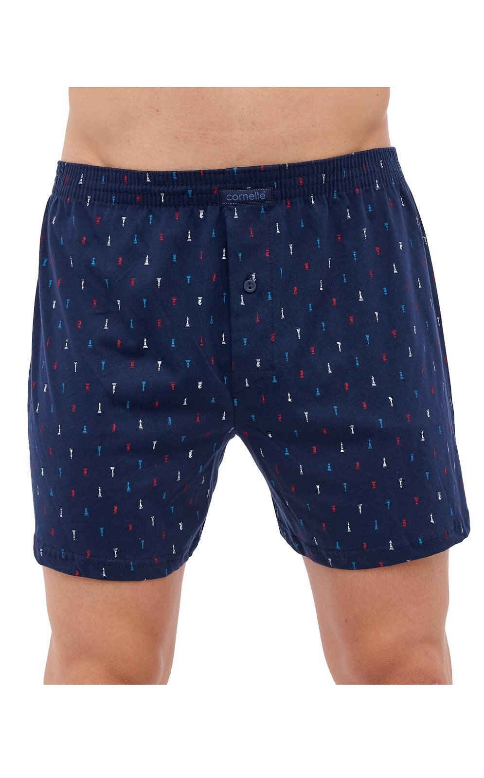 Boxer uomo ampio con bottoni 100% cotone - CLASSIC COMFORT - 284.