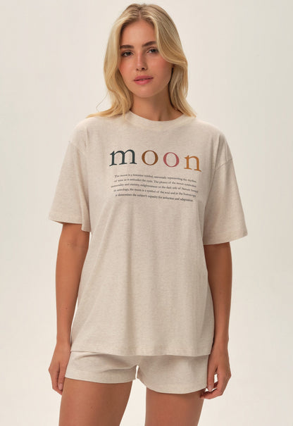 Pigiama/Homewear da donna in cotone elasticizzato - MOON - 41888.