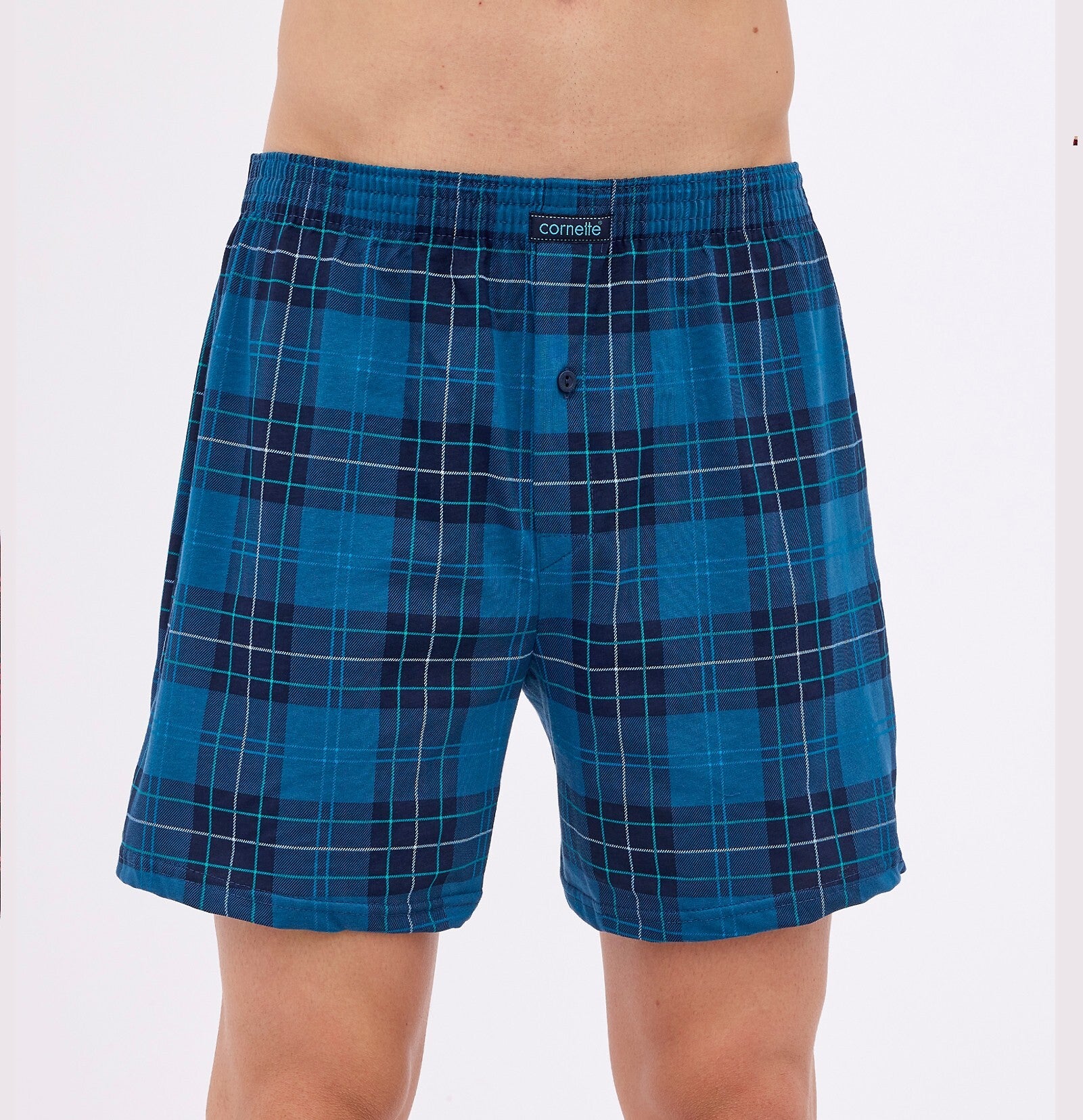 Boxer uomo ampio con bottoni 100% cotone - CLASSIC COMFORT - 293.