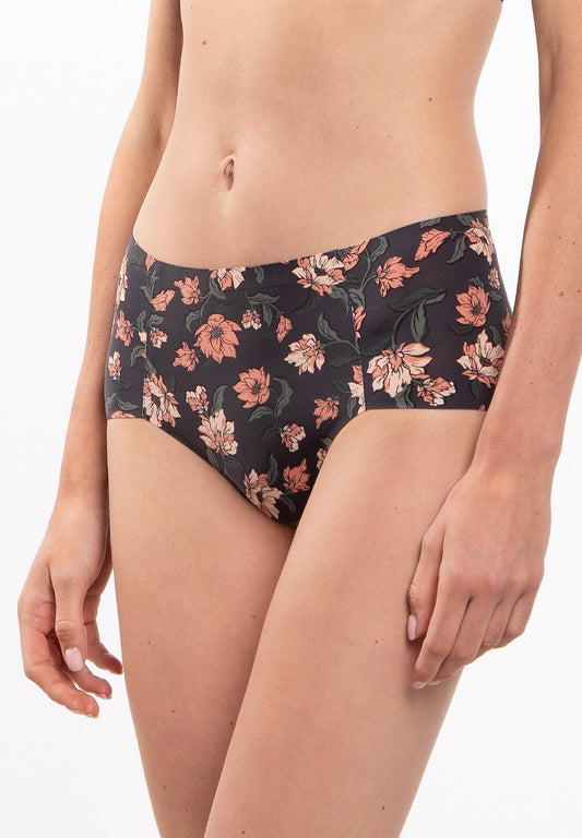 Slip donna Laser Cut - FLOWER - L-POL 5027 - Nero.