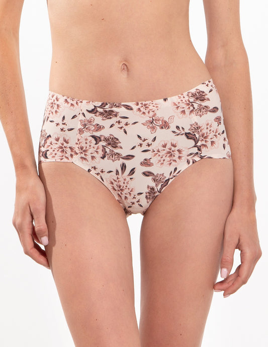 Slip donna Laser Cut - FLOWER - L-POL 5027 - Beige.