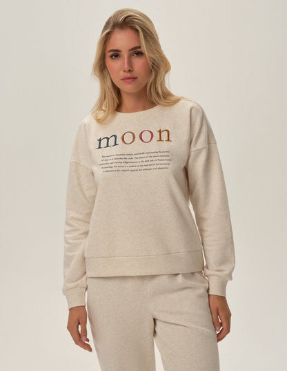 Pigiama/homewear in cotone felpato - MOON - 41887.