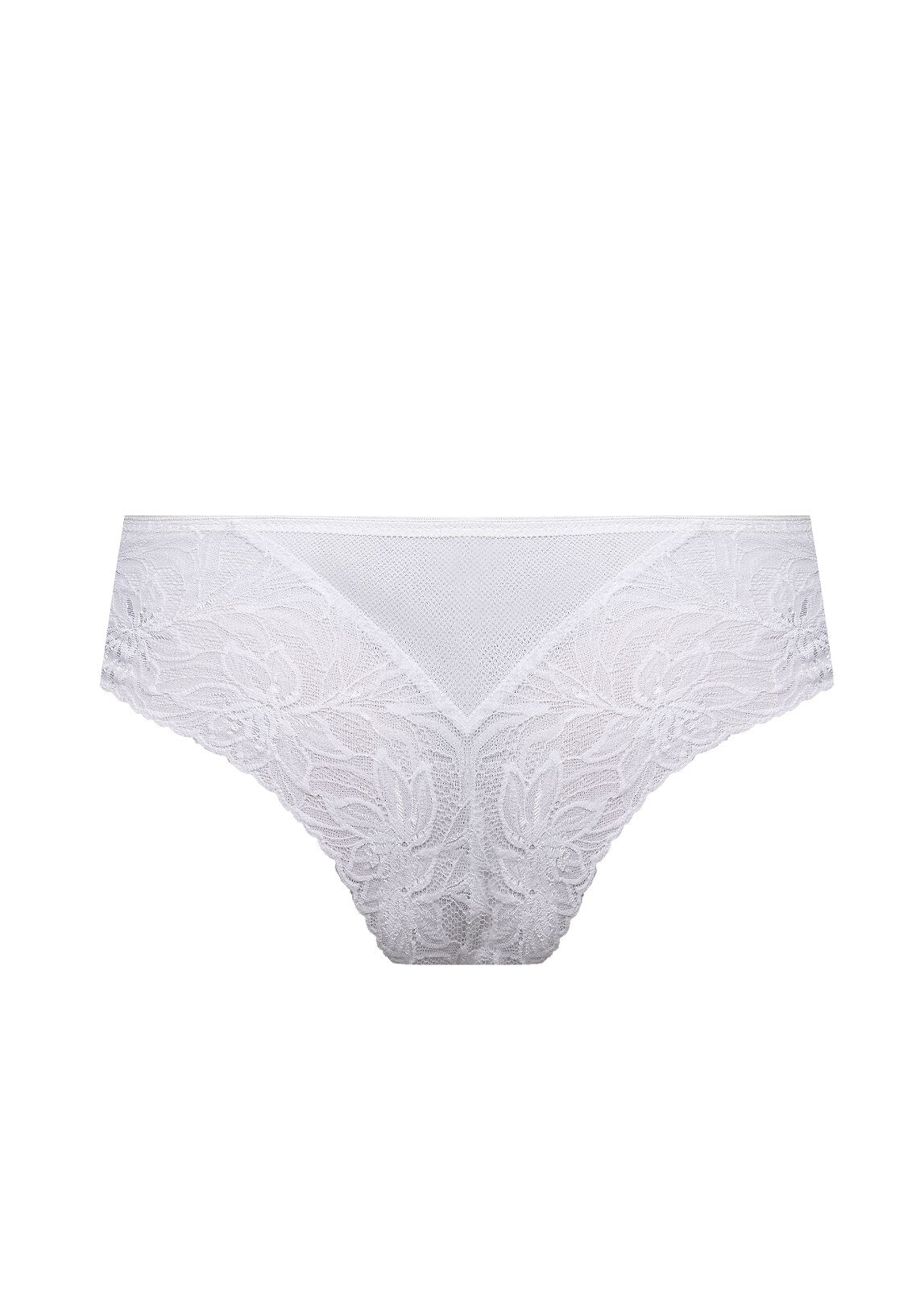 Slip da donna brasiliano in pizzo  - LAURA - Bianco.