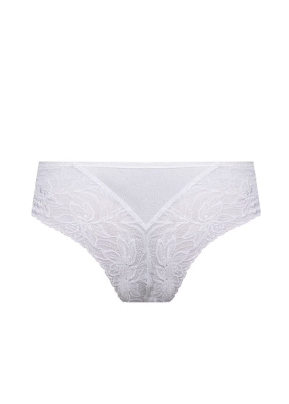 Slip da donna brasiliano in pizzo  - LAURA - Bianco.