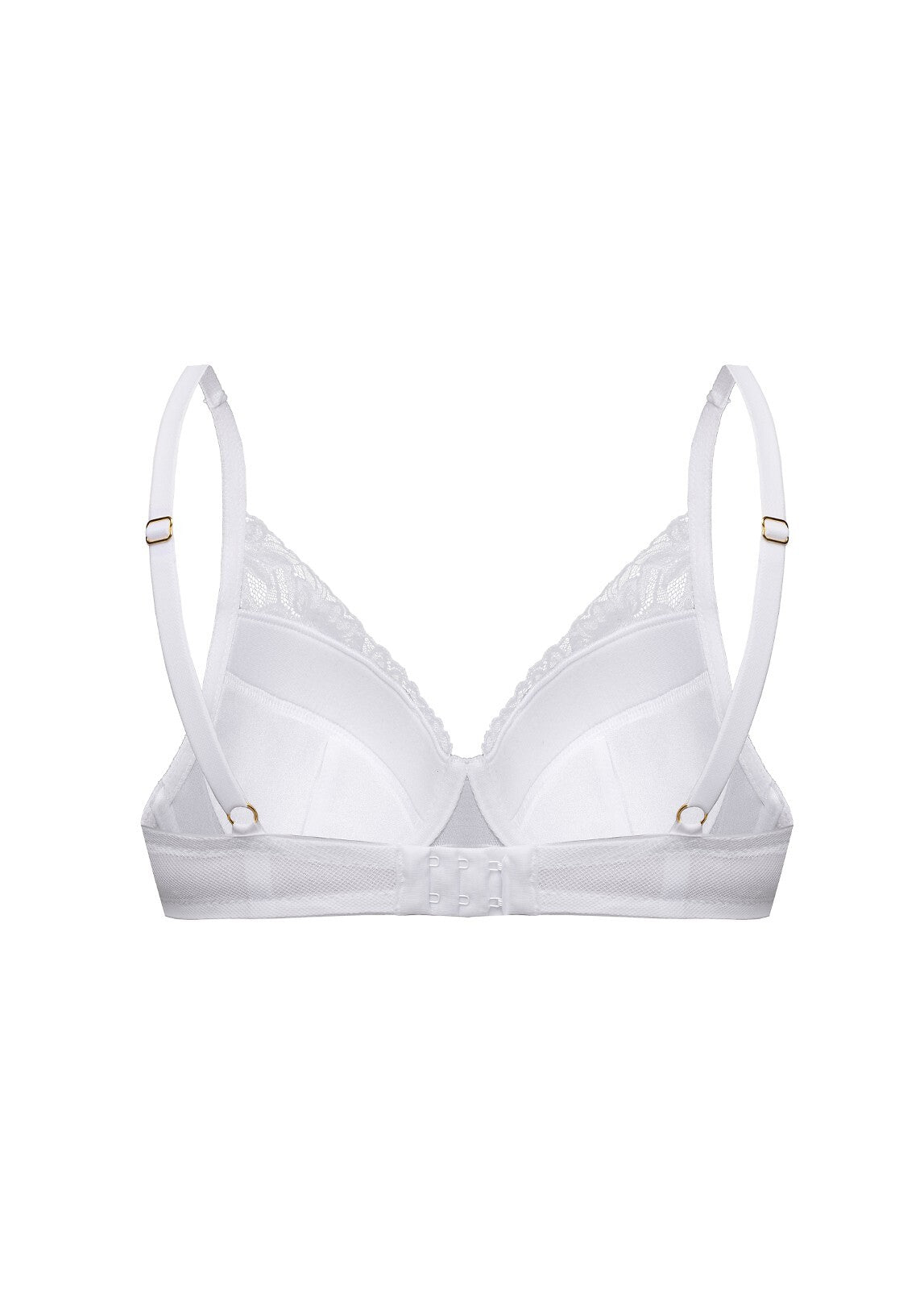 Reggiseno push-up in pizzo - LAURA - Bianco.