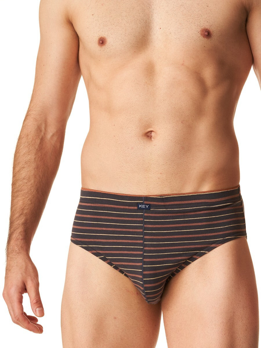 Slip da uomo realizzati in morbido cotone a righe, perfetti per garantire comfort e una vestibilità ottimale. Dotati di una pratica fascia elastica in vita, offrono una vestibilità aderente che segue il profilo del corpo. Confezione da due slip, ideali per chi cerca biancheria intima pratica e di qualità.