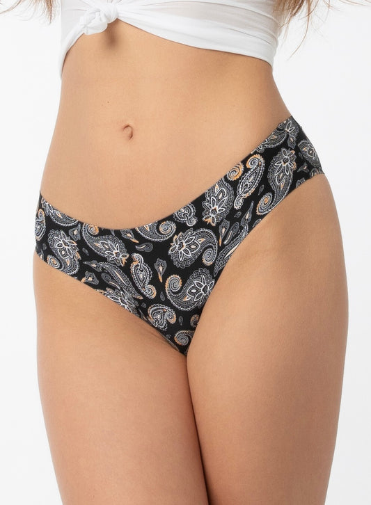 Slip donna brasiano senza cuciture - Simple Paisley Brasil.