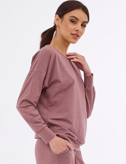 Homewear da donna in modal e cotone - Gabi - Rosa.