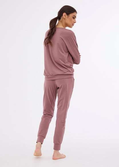 Homewear da donna in modal e cotone - Gabi - Rosa.