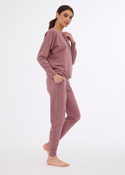 Homewear da donna in modal e cotone - Gabi - Rosa.