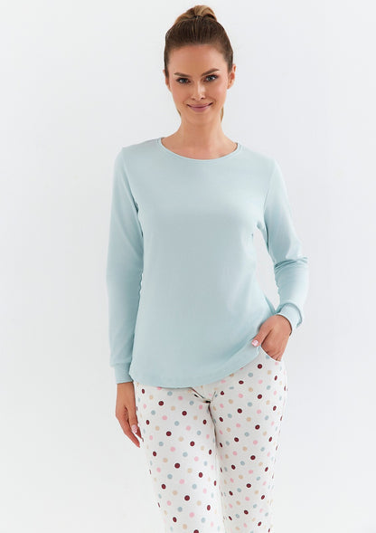 Pigiama donna in cotone Interlock - PAULA - 433.