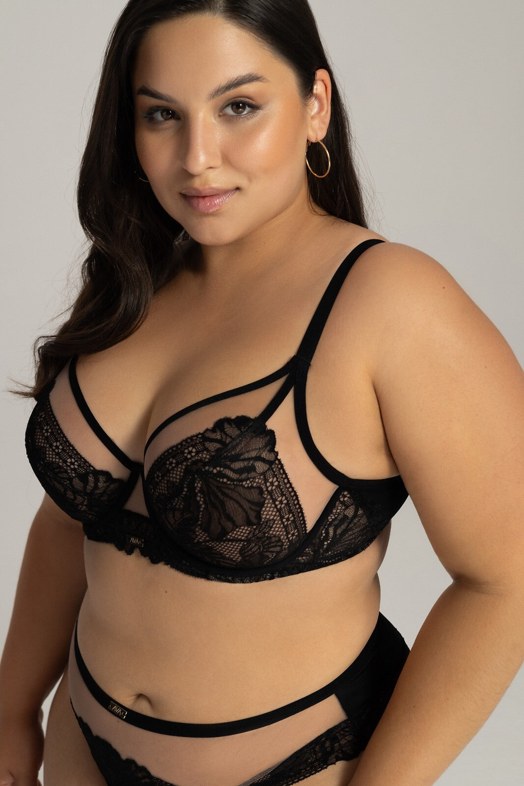 2-Biustonosz soft bralette Ava 2146 black-2