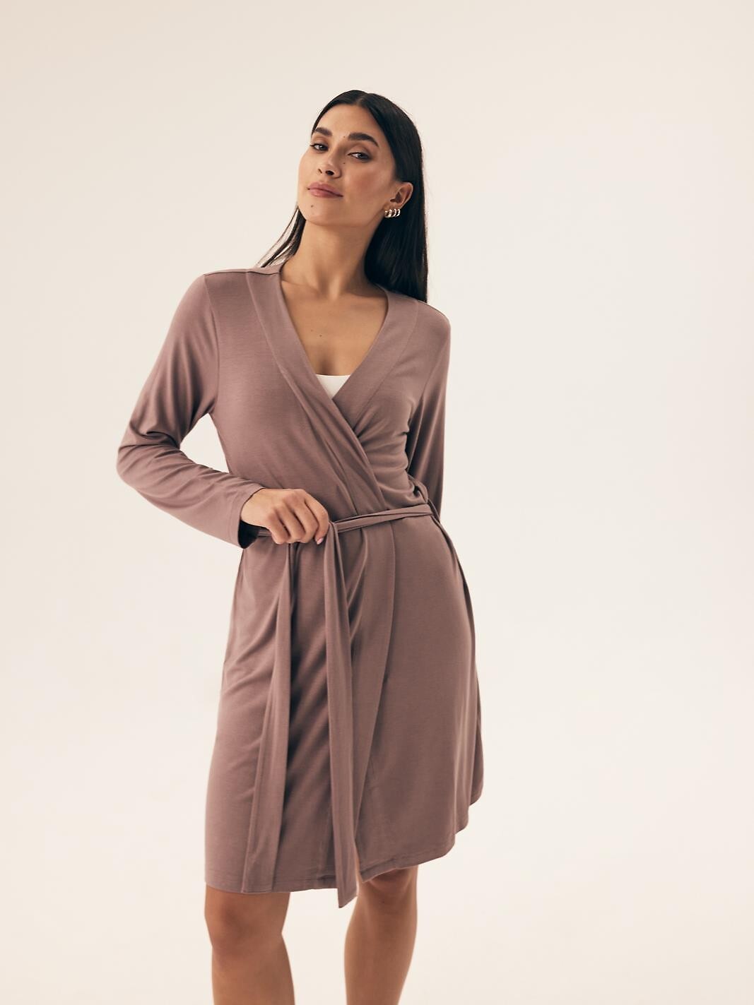 2-Szlafrok Henderson Ladies 42681 Noves dł/r  S-XL sand-2