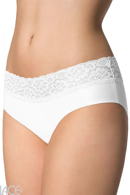 Slip senza cuciture ultrapiatti con pizzo - Hipster panty.