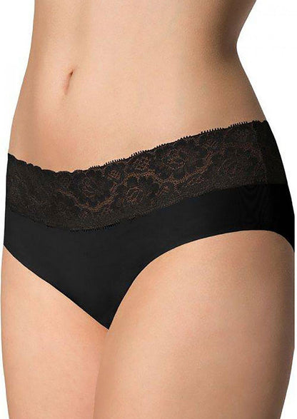 Slip senza cuciture ultrapiatti con pizzo - Hipster panty.