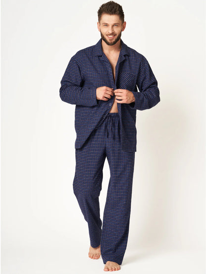 Men's Cotton Flannel Pyjamas - GORDON