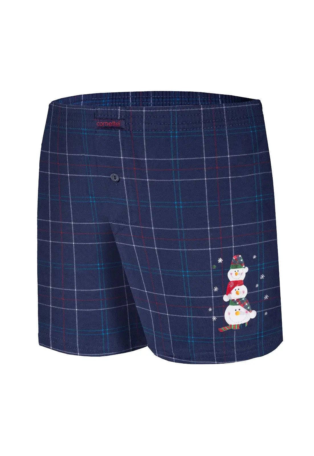 Boxer uomo 100% cotone collezione NATALE - Snowman 5 - PUPAZZO di NEVE.