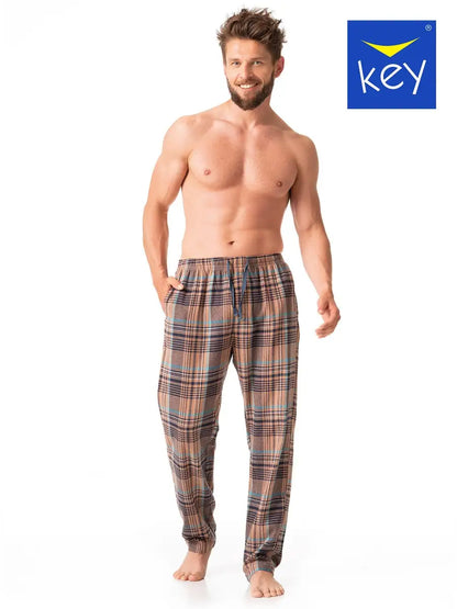 Panataloni pigiama uomo in flanella di cotone - MHT 421