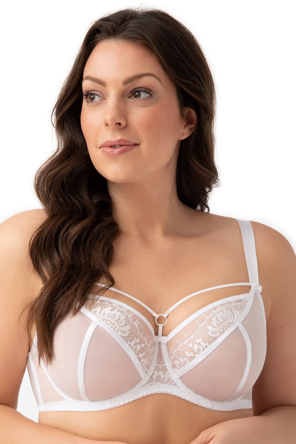 Reggiseno con ferretto non imbottito - Paradise - Bianco - K496 - lullabylingerie.com.