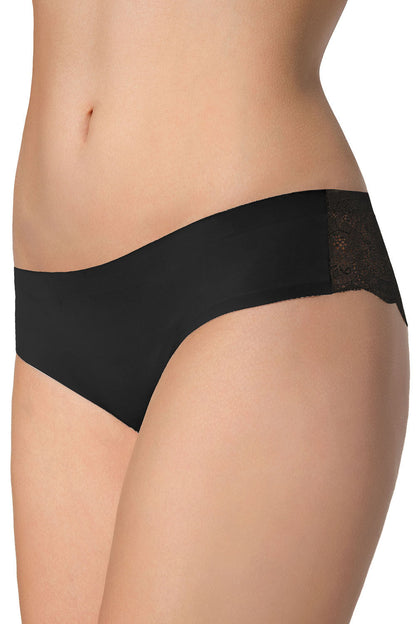 Brazilian briefs in microfiber and lace - TANGA PANTY - ultra-flat laser cut