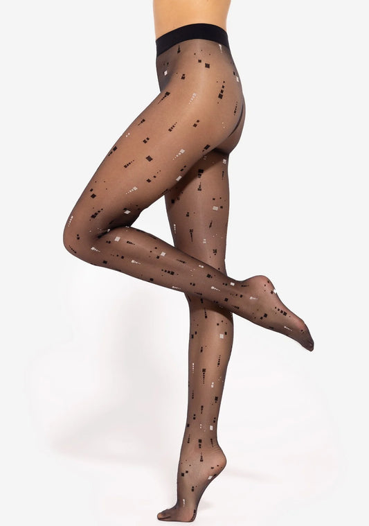 Patterned lycra tights - Pixi 01 - 20 den