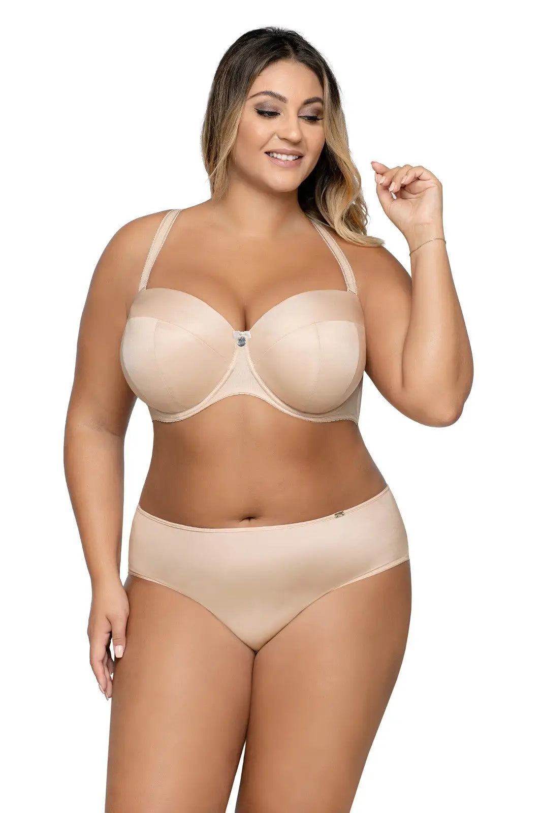 Reggiseno a fascia - Ava 1787 Big - Beige - con ferretto - push up.