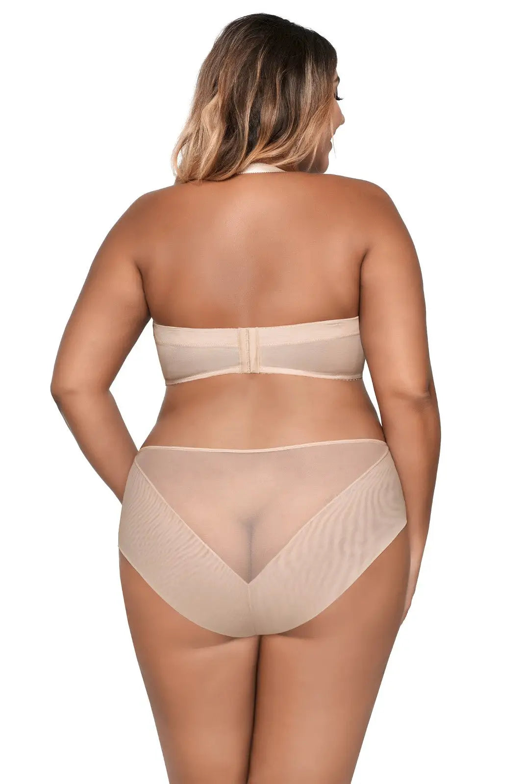 Reggiseno a fascia - Ava 1787 Big - Beige - con ferretto - push up.