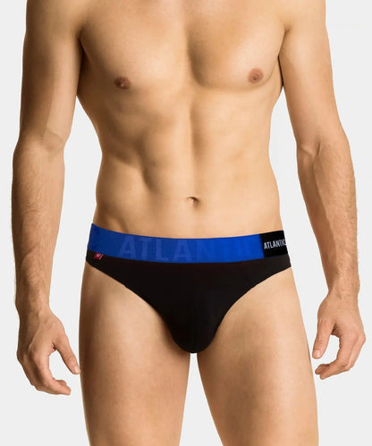 Slip uomo in Modal -  MP-1566/23 - taglie dalla S alla 2XL -  - Nero-Blu.