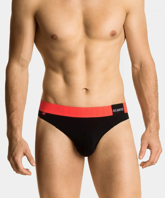 Slip uomo in Modal -  MP-1566/23 - taglie dalla S alla 2XL -  - Nero-Rosso.