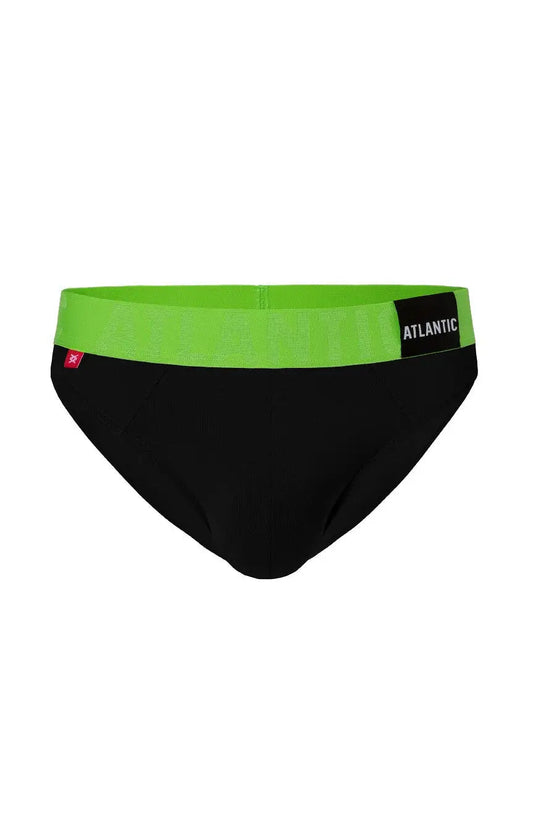 Slip uomo in Modal -  MP-1566/23 - taglie dalla S alla 2XL -  - Nero-Verde.