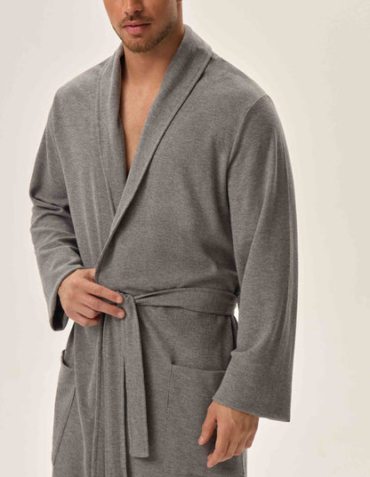 Men's Pure Cotton Dressing Gown - 41936 Home