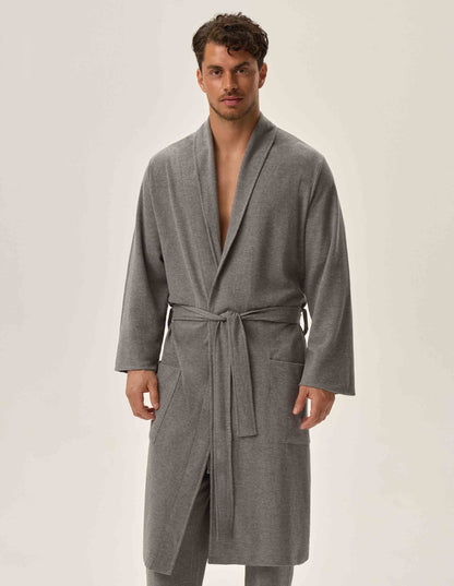 Men's Pure Cotton Dressing Gown - 41936 Home