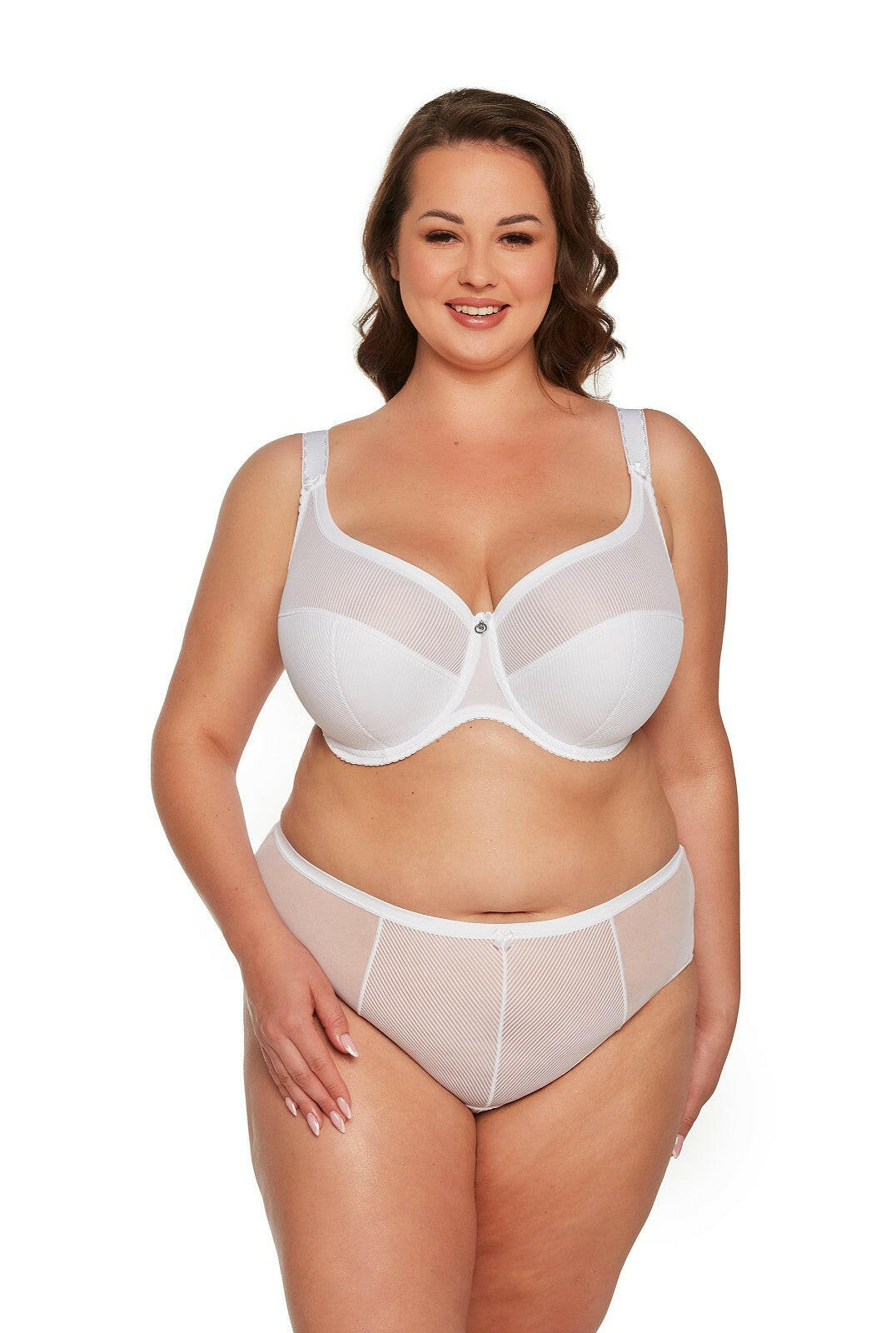 Reggiseno semi-soft con ferretto -  BS 1058 Sonia maxi Bianco- taglie grandi.